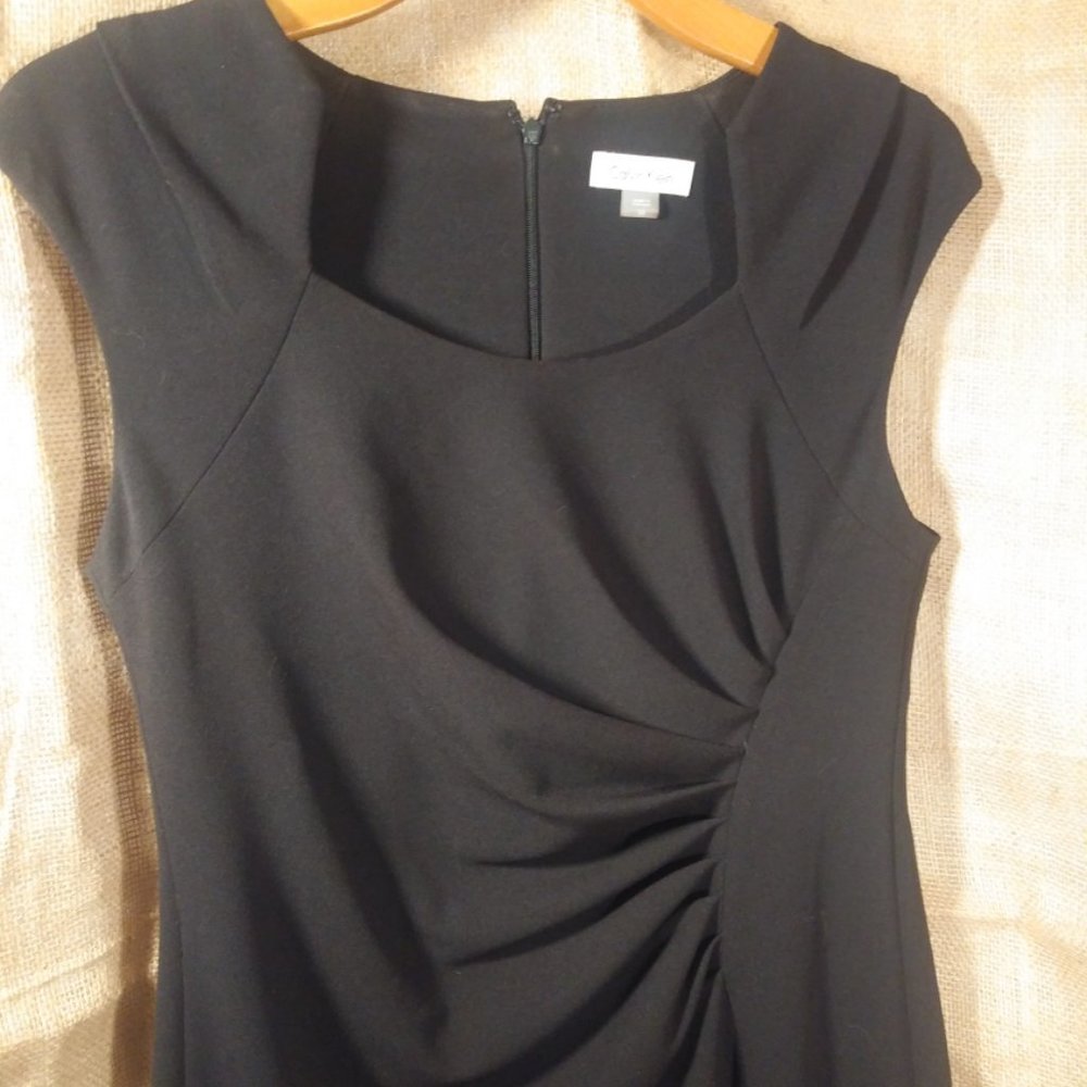 Black Sleeveless Pencil Dress